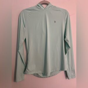 TBMPOY Womens Sz Sm UPF 50+ Sun Protection Hoodie Long Sleeve Lightweight Mint